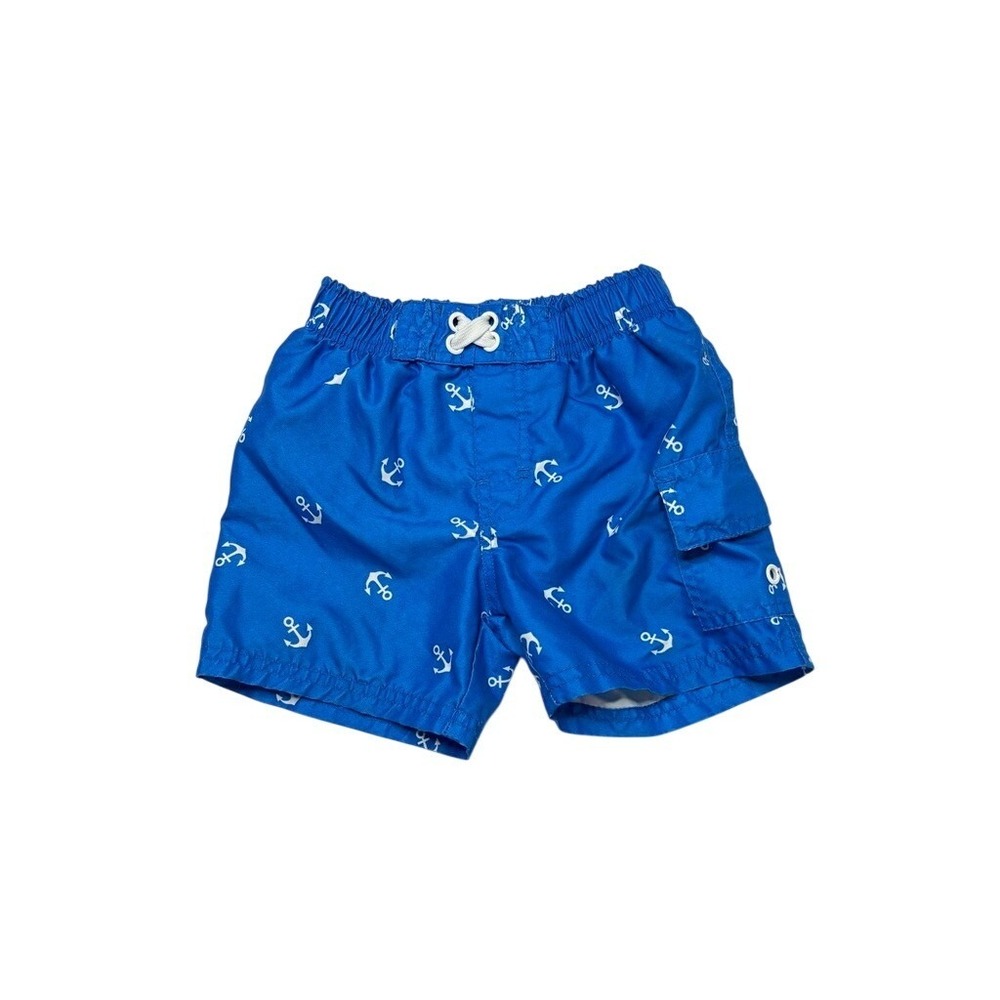 OP Ocean Pacific Boys Anchors Blue Swim Shorts Trunks 18 Months Toddler